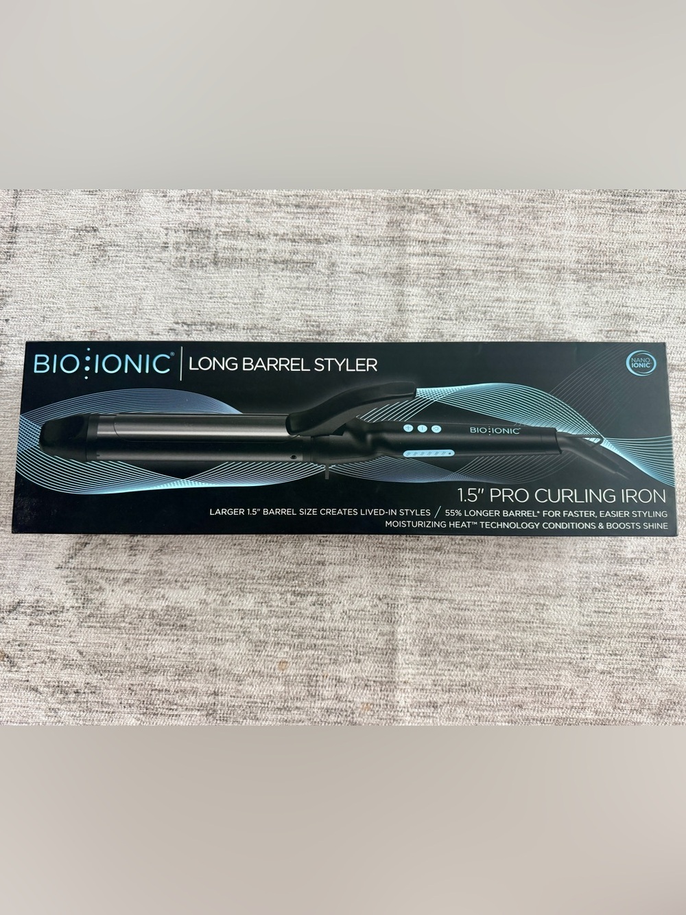 Bio Ionic Long Barrel Curling Iron 1.5” EUC
